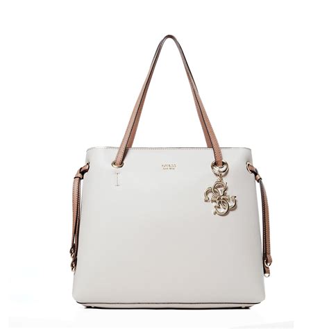 shopper bicolore|Shopper Digital Bicolore con charm Guess .